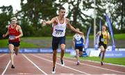 23 August 2020; Christopher O'Donnell of North Sligo AC, dips for the line to win the Men's 400m  during Day Two of the Irish Life Health National Senior and U23 Athletics Championships at Morton Stadium in Santry, Dublin. Photo by Sam Barnes/Sportsfile