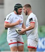 23 August 2020; Eric O'Sullivan, left, and Adam McBurney of Ulster during the Guinness PRO14 Round 14 match between Connacht and Ulster at the Aviva Stadium in Dublin. Photo by Ramsey Cardy/Sportsfile