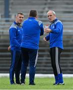 23 August 2020; Kerins O'Rahillys manager William Harmon, right, prior to the Kerry County Senior Football Championship Round 1 match between Killarney Legion at Kerins O'Rahilly's at Fitzgerald Stadium in Killarney, Kerry. Photo by Brendan Moran/Sportsfile