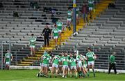 23 August 2020; The Killarney Legion team huddle prior to the Kerry County Senior Football Championship Round 1 match between Killarney Legion at Kerins O'Rahilly's at Fitzgerald Stadium in Killarney, Kerry. Photo by Brendan Moran/Sportsfile