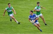 23 August 2020; Jack Savage of Kerins O'Rahillys in action against Cian Gammell and Jamie O'Sullivan of Killarney Legion  during the Kerry County Senior Football Championship Round 1 match between Killarney Legion at Kerins O'Rahilly's at Fitzgerald Stadium in Killarney, Kerry. Photo by Brendan Moran/Sportsfile