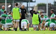 23 August 2020; Killarney Legion manager Stephen Stack speaks to his players after the Kerry County Senior Football Championship Round 1 match between Killarney Legion at Kerins O'Rahilly's at Fitzgerald Stadium in Killarney, Kerry. Photo by Brendan Moran/Sportsfile