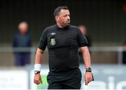 23 August 2020; Referee Gary Fitzgerald during the FAI Youth Cup Final match between Killarney Celtic and Douglas Hall at Mounthawk Park in Tralee, Kerry. Photo by Michael P Ryan/Sportsfile