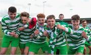 23 August 2020; Killarney Celtic players celebrate following the FAI Youth Cup Final match between Killarney Celtic and Douglas Hall at Mounthawk Park in Tralee, Kerry. Photo by Michael P Ryan/Sportsfile