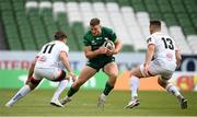23 August 2020; Peter Sullivan of Connacht in action against Louis Ludik, left, and James Hume of Ulster during the Guinness PRO14 Round 14 match between Connacht and Ulster at Aviva Stadium in Dublin. Photo by Stephen McCarthy/Sportsfile