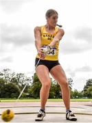 22 August 2020; Nicola Tuthill of Bandon AC, Cork, on her way to winning the Women's Hammer during Day One of the Irish Life Health National Senior and U23 Athletics Championships at Morton Stadium in Santry, Dublin. Photo by Sam Barnes/Sportsfile