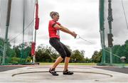 22 August 2020; Laura Cunningham of Father Murphy AC, Meath, competing in the Women's Hammer during Day One of the Irish Life Health National Senior and U23 Athletics Championships at Morton Stadium in Santry, Dublin. Photo by Sam Barnes/Sportsfile