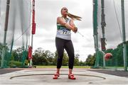 22 August 2020; Ciara Sheehy of Emerald AC, Limerick, competing in the Women's Hammer during Day One of the Irish Life Health National Senior and U23 Athletics Championships at Morton Stadium in Santry, Dublin. Photo by Sam Barnes/Sportsfile