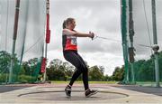 22 August 2020; Adrienne Gallen of Lifford Strabane AC, Donegal, competing in the Women's Hammer during Day One of the Irish Life Health National Senior and U23 Athletics Championships at Morton Stadium in Santry, Dublin. Photo by Sam Barnes/Sportsfile