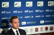 25 August 2020; League of Ireland Director Mark Scanlon during the launch of the WATCHLOI Half-Season Pass for the 2020 SSE Airtricity League Premier Division season run-in, at FAI Headquarters in Abbotstown, Dublin. Supporters will be able to watch the Premier Division 'Run-In' for just €39 in Ireland and €45 for the rest of the world. The Half-Season Pass has been launched ahead of the bumper Extra.ie FAI Cup second round weekend with six of the eight matches available. This means each match works out at less than a euro per game for what should be an exciting end to the season at both ends of the table. WATCHLOI has also launched FAI Gold as part of the Half-Season Pass package. FAI Gold is a new section of the service which will have selected Republic of Ireland matches available to watch from the RTE Archive, starting with Republic of Ireland v Netherlands in 1987. Photo by Stephen McCarthy/Sportsfile