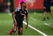25 August 2020; Ibrahim Meite of Derry City during the UEFA Europa League First Qualifying Round match between FK Riteriai and Derry City at LFF Stadium in Vilnius, Lithuania. Photo by Saulius Cirba/Sportsfile