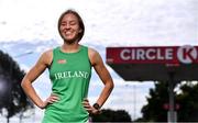 26 August 2020; Irish Paralympic athlete Greta Streimikyte pictured at Circle K Martello, in Sandymount, Dublin, showing her support for Circle K’s ‘Here for Ireland’ initiative. Customers can scan the Circle K app and Play or Park loyalty tag in-store to generate digital coins, which Irish Paralympic and Olympic athletes can use to fuel their journey to Tokyo. Photo by Sam Barnes/Sportsfile