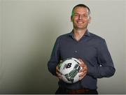 26 August 2020; Manager Jim Crawford poses for a portrait during a Republic of Ireland U21 press conference at FAI HQ in Abbotstown, Dublin. Photo by Harry Murphy/Sportsfile