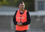 26 August 2020; St Oliver Plunkett/Eoghan Ruadh coach Neil Young before the Dublin County Senior Football Championship Round 3 match between Raheny and St Oliver Plunkett/Eoghan Ruadh at Parnell Park in Dublin. Photo by Matt Browne/Sportsfile