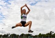 22 August 2020; Laura Frawley of Emerald AC, Limerick, competing in the Women's Long Jump during Day One of the Irish Life Health National Senior and U23 Athletics Championships at Morton Stadium in Santry, Dublin. Photo by Sam Barnes/Sportsfile