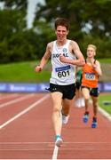 22 August 2020; Michael Morgan of Sligo AC, on his way to winning the Junior Men's 5000m during Day One of the Irish Life Health National Senior and U23 Athletics Championships at Morton Stadium in Santry, Dublin. Photo by Sam Barnes/Sportsfile