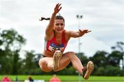 22 August 2020; Anna Mccauley of City of Lisburn AC, Down, competing in the Women's Long Jump during Day One of the Irish Life Health National Senior and U23 Athletics Championships at Morton Stadium in Santry, Dublin. Photo by Sam Barnes/Sportsfile