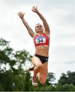 22 August 2020; Anna Mccauley of City of Lisburn AC, Down, competing in the Women's Long Jump during Day One of the Irish Life Health National Senior and U23 Athletics Championships at Morton Stadium in Santry, Dublin. Photo by Sam Barnes/Sportsfile