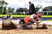 22 August 2020; Darragh Miniter of Nenagh Olympic AC, Tipperary, competing in the Men's Long Jump during Day One of the Irish Life Health National Senior and U23 Athletics Championships at Morton Stadium in Santry, Dublin. Photo by Sam Barnes/Sportsfile