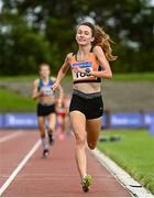 22 August 2020; Holly Brennan of Cilles AC, Meath, on her way to winning the Junior Women's 5000m during Day One of the Irish Life Health National Senior and U23 Athletics Championships at Morton Stadium in Santry, Dublin. Photo by Sam Barnes/Sportsfile