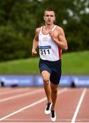 22 August 2020; Christopher O'Donnell of North Sligo AC, competing in the Men's 400m heats during Day One of the Irish Life Health National Senior and U23 Athletics Championships at Morton Stadium in Santry, Dublin. Photo by Sam Barnes/Sportsfile