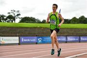 22 August 2020; Patrick Ryan of Rathfarnham WSAF AC, Dublin, competing in the Junior Men's 5000m during Day One of the Irish Life Health National Senior and U23 Athletics Championships at Morton Stadium in Santry, Dublin. Photo by Sam Barnes/Sportsfile