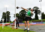 22 August 2020; John Dwyer of Templemore AC, Tipperary, competing in the Men's Weight for Height during Day One of the Irish Life Health National Senior and U23 Athletics Championships at Morton Stadium in Santry, Dublin. Photo by Sam Barnes/Sportsfile