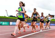 22 August 2020; Catherina Mullen of Metro/St. Brigid's AC, Dublin, leads the field whilst competing in the Women's 5000m during Day One of the Irish Life Health National Senior and U23 Athletics Championships at Morton Stadium in Santry, Dublin. Photo by Sam Barnes/Sportsfile