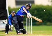 27 August 2020; Graham Kennedy of North West Warriors plays a shot during the 2020 Test Triangle Inter-Provincial Series match between Leinster Lightning and North West Warriors at Pembroke Cricket Club in Dublin. Photo by Matt Browne/Sportsfile