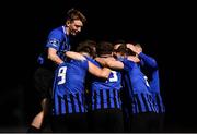 28 August 2020; Athlone town players celebrate after their side's fourth goal, scored by Lee Duffy, during the Extra.ie FAI Cup Second Round match between Athlone Town and Wexford at Athlone Town Stadium in Athlone, Westmeath. Photo by Ben McShane/Sportsfile