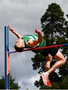 23 August 2020; David Cussen of Old Abbey AC, Cork, competing in the Men's High Jump during Day Two of the Irish Life Health National Senior and U23 Athletics Championships at Morton Stadium in Santry, Dublin. Photo by Sam Barnes/Sportsfile