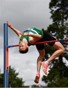 23 August 2020; David Cussen of Old Abbey AC, Cork, competing in the Men's High Jump during Day Two of the Irish Life Health National Senior and U23 Athletics Championships at Morton Stadium in Santry, Dublin. Photo by Sam Barnes/Sportsfile