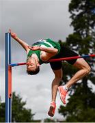 23 August 2020; David Cussen of Old Abbey AC, Cork, competing in the Men's High Jump during Day Two of the Irish Life Health National Senior and U23 Athletics Championships at Morton Stadium in Santry, Dublin. Photo by Sam Barnes/Sportsfile