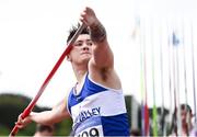 23 August 2020; Dylan Kearns of Finn Valley AC, Donegal, competing in the Men's Javelin during Day Two of the Irish Life Health National Senior and U23 Athletics Championships at Morton Stadium in Santry, Dublin. Photo by Sam Barnes/Sportsfile