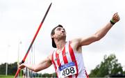 23 August 2020; Shane Aston of Trim AC, Meath, competing in the Men's Javelin during Day Two of the Irish Life Health National Senior and U23 Athletics Championships at Morton Stadium in Santry, Dublin. Photo by Sam Barnes/Sportsfile