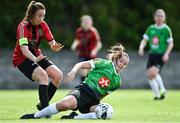 22 August 2020; Eleanor Ryan-Doyle of Peamount United in action against Sinead O'Farrelly of Bohemians during the Women's National League match between Bohemians and Peamount United at Oscar Traynor Centre in Dublin. Photo by Ramsey Cardy/Sportsfile