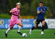 28 August 2020; Charlie Smith of Wexford and Taner Dogan of Athlone Town during the Extra.ie FAI Cup Second Round match between Athlone Town and Wexford at Athlone Town Stadium in Athlone, Westmeath. Photo by Ben McShane/Sportsfile
