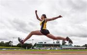 29 August 2020; Grace Fitzgerald of Tipperary Town AC competing in the Women's Triple Jump event during day three of the Irish Life Health National Senior and U23 Athletics Championships at Morton Stadium in Santry, Dublin. Photo by Sam Barnes/Sportsfile
