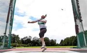 29 August 2020; Niamh Fogarty of Raheny Shamrock AC, Dublin, on her way to winning the Women's Discus event during day three of the Irish Life Health National Senior and U23 Athletics Championships at Morton Stadium in Santry, Dublin. Photo by Sam Barnes/Sportsfile