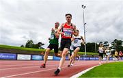 29 August 2020; Alan McGinley of Lifford Strabane AC, Donegal, competing in the heats of the Men's 800m event during day three of the Irish Life Health National Senior and U23 Athletics Championships at Morton Stadium in Santry, Dublin. Photo by Sam Barnes/Sportsfile