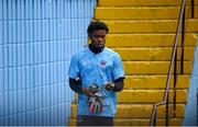 29 August 2020; David Odumosu of Drogheda United prior to the Extra.ie FAI Cup Second Round match between Drogheda United and Derry City at United Park in Drogheda, Louth. Photo by Stephen McCarthy/Sportsfile