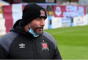 29 August 2020; Dundalk interim head coach Filippo Giovagnoli during the Extra.ie FAI Cup Second Round match between Drogheda United and Derry City at United Park in Drogheda, Louth. Photo by Stephen McCarthy/Sportsfile