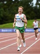 29 August 2020; Sean Tobin of Clonmel AC, Tipperary, on his way to winning the Men's 10,000m event during day three of the Irish Life Health National Senior and U23 Athletics Championships at Morton Stadium in Santry, Dublin. Photo by Sam Barnes/Sportsfile