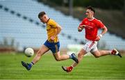 29 August 2020; Conor Flynn of Knockmore in action against Cillian O'Connor of Ballintubber during the Mayo County Senior Football Championship Quarter-Final match between Ballintubber and Knockmore at Elverys MacHale Park in Castlebar, Mayo. Photo by David Fitzgerald/Sportsfile