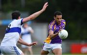 29 August 2020; Craig Dias of Kilmacud Crokes in action against Eamonn Fennell of St Vincent's during the Dublin County Senior Football Championship Quarter-Final match between Kilmacud Crokes and St Vincent's at Parnell Park in Dublin. Photo by Piaras Ó Mídheach/Sportsfile