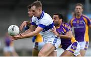 29 August 2020; Gavin Burke of St Vincent's in action against Craig Dias of Kilmacud Crokes during the Dublin County Senior Football Championship Quarter-Final match between Kilmacud Crokes and St Vincent's at Parnell Park in Dublin. Photo by Piaras Ó Mídheach/Sportsfile