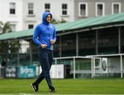 29 August 2020; Alex Kolger of Finn Harps inspects the pitch prior to the Extra.ie FAI Cup Second Round match between Bray Wanderers and Finn Harps at Carlisle Grounds in Bray, Wicklow. Photo by Harry Murphy/Sportsfile