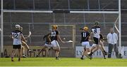 29 August 2020; Ger Malone of Mullinavat, 8, shoots to score his side's third goal during the Kilkenny County Senior Hurling Championship Round 1 match between Danesfort and Mullinavat at UPMC Nowlan Park in Kilkenny. Photo by Seb Daly/Sportsfile
