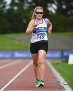 29 August 2020; Kate Veale of West Waterford AC, on her way to winning the Women's 5000m Walk event during day three of the Irish Life Health National Senior and U23 Athletics Championships at Morton Stadium in Santry, Dublin. Photo by Sam Barnes/Sportsfile