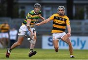 29 August 2020; Mark Dooley of Glen Rovers in action against Daire Connery of Na Piarsaigh during the Cork County Senior Hurling Championship Group C Round 3 match between Glen Rovers and Na Piarsaigh at Pairc Ui Rinn in Cork. Photo by Eóin Noonan/Sportsfile